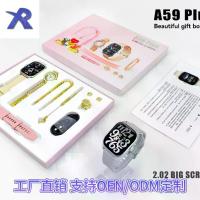 ราคา New A59PLUS Package Smart Watch 2.02inch HD Screen Information Reminder Gift Box Set Bracelet (1733358686382360035)