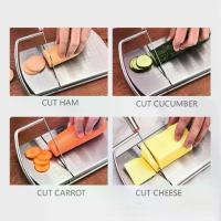 ราคา ที่ตัดชีสสแตนเลสพร้อมใบมีดสำหรับหั่นชีส เนย และไส้กรอก (1733810906891192289)