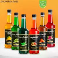 ราคา ไซรัปลองบีช ไซรัปเข้มข้น ไซรัปแต่งกลิ่น Longbeach Syrup ไซรัปคาราเมล ไซรัปมิ้นท์ ไซรัปพีช 740ml/ขวด (1734517792382354844)