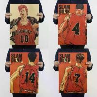 ราคา โปสเตอร์ ลายการ์ตูนอนิเมะ Sakuragi Hanado Rukawa Maple และตัวละครอื่น ๆ ขนาด 40x30 ซม.สไตล์คลาสสิก สําหรับสะสมบาสเก็ตบอล คิตตี้ ตกแต่ง ห้อง กรอบ ใส่ หลวงพ่อกวย พุ่ม กฐิน สําเร็จรูป สวย (17329131997350