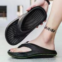 ราคา Men's Wide Size Platform Thong Sandals Korean Style High Elasticity EVA Summer Slides Durable Beach Slippers (1734235940906697885)