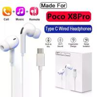 ราคา หูฟังแบบมีสาย Type‑C สำหรับ Xiaomi POCO X8 Pro/POCO X8 Pro/X8 Pro 5G หูฟังอินเอียร์ อุปกรณ์เสริม (1734709272831428099)