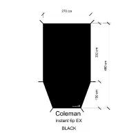 ราคา COLEMAN INSTANT 6P 210d กราวชีท ตรงรุ่น เสริมยื่นหน้า ผ้าใบปูเต็นท์ COD (1734406447887648680)