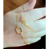 ราคา สร้อยข้อมือเงิน 925 ITALY ชุบทอง 18k ฝังเพชร CZ คุณภาพสวยงาม (1731448843399956447)