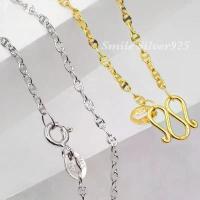 ราคา สร้อยคอ ลายGG ขนาด 1.9mm เงินแท้ 92.5% Italy ชุบทอง18k, ชุบทองคำขาว (1731656175486338058)