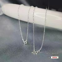 ราคา สร้อยคอเงินแท้ 925 (Italy) ลายบอลตัดเงา SS0054 (1730045116510341196)