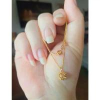 ราคา สร้อยคอเงิน925-ITALY พร้อมจี้เพชรรัสเซียแท้ชุบทองคำ18K แท้ๆ#ทองคำเหมือนจริง (1731751451665008182)