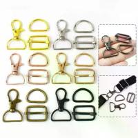 ราคา 56ชิ้นค่ะ ห่วงคล้องปลอกคอสัตว์เลี้ยง หัวเข็มขัดโลหะ D Ring และ Slider clasp set ตัวล็อคแบบหมุน ทำเอง ตะขอก้ามปูก้ามปู กระเป๋าฮาร์ดแวร์ การทำเครื่องประดับ สายคล้องตะขอ สำหรับกระเป๋าเข็มขัด (17341982507