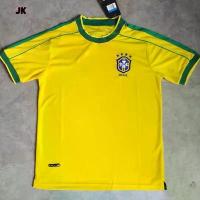 ราคา เสื้อสเวตเตอร์แขนสั้นทีมฟุตบอลแห่งชาติ, สไตล์วินเทจ, เสื้อยืดแขนสั้น AAA, บ้าน 1998 บราซิล, มีขนาด S-XXL, คุณภาพ AAA (1733297853658465547)
