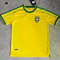ราคา เสื้อสเวตเตอร์แขนสั้นทีมฟุตบอลแห่งชาติ, สไตล์วินเทจ, เสื้อยืดแขนสั้น AAA, บ้าน 1998 บราซิล, มีขนาด S-XXL, คุณภาพ AAA (1733413389061621649)