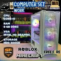 ราคา คอมพิวเตอร์ครบชุด Core-i5 / Ram 8GB / HDD 500GB / Intel HD Graphic ทำงาน, เล่นเกม SF/Roblox/FreeFire -ComSciComZone (1734426954729293207)