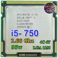 ราคา ️CPU Intel Core i5-750 2.66 GHz 4คอ4เทรด 95W LGA 1156 ฟรีซิลิโคลน1ซอง i5 750 จัดส่งที่รวดเร็ว (1734543367461504987)