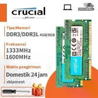 ราคา Crucial DDR3 RAM 8GB 4GB 1600mhz 1333mhz 1066mhz PC3-12800S PC3L SODIMM หน่วยความจำแล็ปท็อป 4GB/8GB 1333MHz/1600MHz 204 pin สำหรับ Intel และ AMD (1730273227122837634)