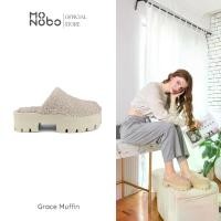 ราคา MONOBO รุ่น Grace Muffin รองเท้าแตะแบบสวมแฟชั่นเสริมส้น ของแท้ 100% (1732728833299678439)