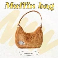 ราคา จัดส่งฟรี กทม [ลดเพิ่ม15% ใส่โค้ด MENAW3 เฉพาะ13-15มี.ค.66] พร้อมส่ง Muffin bag กระเป๋าสะพายข้างขนๆ สีน้ำตาล (1733623377842964422)