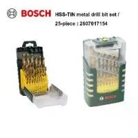 ราคา BOSCH ชุดดอกสว่านเจาะเหล็ก HSS-TiN DRILL BIT SET 25 ชิ้น : 2607017154 (1734318261984593099)