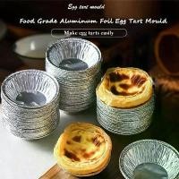ราคา 100 Pcs Egg Tart Cup Cake Mold Disposable Tin Foil Egg Tart Tray Aluminum Foil Egg Tart Bottom Tray (1733930038379709559)
