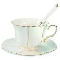 ราคา ชุดถ้วยชาสไตล์วังหรูหราราคาประหยัด พร้อมจานรองและช้อน เซรามิกเนื้อขาวบริสุทธิ์ขอบทอง อุปกรณ์โลหะ ช้อนชา ของขวัญสะสม ล็ก กล่อง ไม้ เก็บ เงิน จับฉลาก ตะกร้า มะม่วง หนึบหนับ ยาย หมี่ ชะลอม ใส่ไข่ 10 ฟอง 