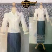 ราคา CODชุดไทย บรรเจิดแบรนด์ ชุดไทยประยุกต์ ชุดไทยผู้หญิง ชุดไทยแต่งงาน เสื้อไหมลาวอัดกาว พร้อมผ้าถุงตัดสำเร็จแบบซิปหลัง อัดกาวทั้งชุด มีอก 32-54"TikTok (1734467146522002707)