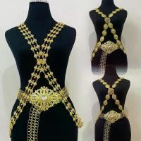 ราคา สร้อยสังวาลย์ ประเพณี ชุดไทย ประดับ เพชรทอง ใหญ่เส้นสังวาลย์สร้อยสังวาลย์ สีทองประดับพลอยแดง สร้อยสังวาลย์เจ้าสาว (1733829684845118640)