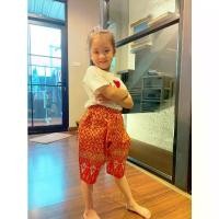 ราคา โจงกระเบนเด็ก ชายและหญิง ชุดลอยกระทง ลายไทย ชุดไทย ชุดลายไทย มี5 สีให้เลือก โจงกระเบน ชุดเด็ก กางเกงเด็ก (1734211390586979569)