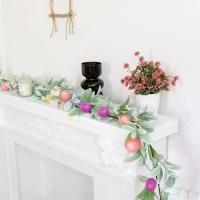 ราคา ต้นไม้ปลอม หลากสีสัน สายรุ้งไข่อีสเตอร์ พลาสติก พร้อมใบไม้สีเขียว ดอกไม้ประดับแขวนปลอม ไข่ที่มีจุด สมจริง สายไข่ วันหยุด (1734296280405215097)