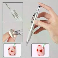 ราคา Nail Dotting Pen Nail Art Dotting Tools in Ballpoint Pen Design Nail Art Tip Dot Paint Manicure Kit for Dot Drawing Home Salon (1733738801532798518)