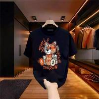 ราคา เสื้อยืดแขนสั้น วัสดุผ้าฝ้าย พิมพ์ลายหมีการ์ตูน Drawing-doodle Patch พร้อมหมีตุ๊กตาหลวม สไตล์ Unisex คอกลม เสื้อผ้าฝ้ายแท้ ทันสมัย (1733760878445823860)