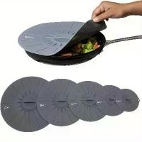 ราคา 5 PCs heat resistant silicone cover for microwave-reusable absorbent lid for bowls, cups, plates, pots & pans-fit to various sizes (10.16mm, 15.24 M., 20.32 M., 25.4 cm., extra l (1734217294206108803)