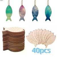 ราคา SATOH 40 ชิ้น สร้างสรรค์ ว่างเปล่า รูปทรงปลาไม้ ยังไม่เสร็จ ชีวิตทางทะเล ของตกแต่งปลาทาสี งานฝีมือ DIY แกะสลักด้วยมือ ชิ้นไม้รูปปลา งานฝีมือสำหรับเด็ก (1734952933459920847)