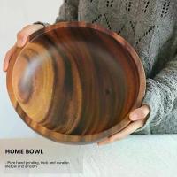 ราคา Salad Bowl Fruit Decoration Practical Wooden Household Kitchen Bowl Cutlery Basin Fruit Bowl Salad Bowl Storage Wholesale (1733080626977015636)