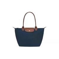 ราคา Longchamp Le Pliage Original Tote Bag M In Recycled Canvas With Gold Hardware Navy | ของแท้ ตรวจสอบโดย SASOM (1734673287673382287)