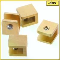 ราคา Qiangsheng Hardware 4ชิ้นค่ะ ไร้กรอบไร้กรอบ ทองเหลืองที่เป็นของแข็ง ที่หนีบกระจกอาบน้ำ ทองสีทอง สี่เหลี่ยมมุมฉาก คลิปหนีบประตู แผงคงที่ แก้ว6 ~ 10มม. (1734466145090634807)