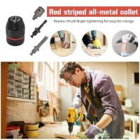 ราคา Metal Keyless Drill Chuck SDS Shank 1.5-13mm Drill Chuck Adapter Quick Change Converter Keyless Electric Drill Chuck 1/4 Inch Hex Shank Hardware Tools (1734658090883384893)