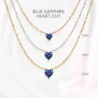ราคา สร้อยคอไพลินแท้ (Blue Sapphire) หัวใจคลาสสิก เงินแท้ 925 ชุบทองคำขาว/ทอง /โรสโกลด์ จี้พลอย GEORGE Jewelry (1734500006723224827)