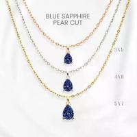 ราคา สร้อยคอไพลินแท้ (Blue Sapphire) หยดน้ำมินิมอล เงินแท้ 925 ชุบทองคำขาว/ทอง /โรสโกลด์ จี้พลอย GEORGE Jewelry (1734500043398284539)