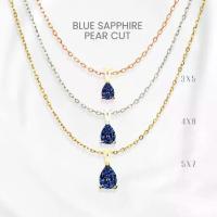 ราคา สร้อยคอไพลินแท้ (Blue Sapphire) หยดน้ำพรีเมียม เงินแท้ 925 ชุบทองคำขาว/ทอง /โรสโกลด์ จี้พลอย GEORGE Jewelry (1734500006228559099)