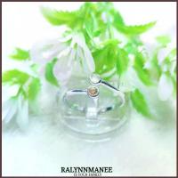 ราคา C6440 แหวนพลอยไพฑูรย์แท้และบุษราคัมเก่าแท้ (Natural Chrysoberyl, Yellow Sapphire )เงินแท้925ชุบทองคำขาว ไซส์ 56 ฟรีไซส์ (1734826719821727223)