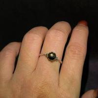 ราคา แหวนพลอยแบล็คสตาร์แซฟไฟร์จันทบุรี (Black Star Sapphire) (1734762643006719087)