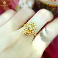 ราคา ส่งฟรี แหวนเพชรซีกขาวฉลุมาคี เครื่องประดับไทย พูนทรัพย์ มีใบรับประกัน งานปราณีต RD191R300 (1731286512595143634)