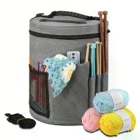 ราคา Crochet Bag, Large Capacity, Yarn Storage, Crochet Needle Organizer, Crochet Tote Bag, with Front Pocket for Yarn, Hooks and Needles, Durable and Lightweight (1734641489004103462)
