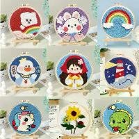 ราคา 2025 Russian Punch Needle DIY Kit Punch Needle Embroidery Handmade Yarn Embroidery Punch Needle Fun Punch Needle Embroidery (1733793597339895144)