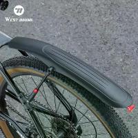 ราคา WEST BIKING บังโคลนจักรยาน สำหรับล้อหน้าซ้ายและขวา รถจักรยานเสือภูเขา รองรับสองด้าน สามารถปรับได้ มีไฟท้าย เหมาะสำหรับจักรยาน 26/27.5/29 นิ้ว บังโคลนปลดเร็วแบบสากล กันน้ำอย่างเต็มที่ (1734737902526957