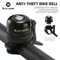 ราคา WEST BIKING กริ่งจักรยานกันขโมย เสียงใสชัด เบา พร้อมลำโพงสำหรับปั่นจักรยาน และฟังก์ชันติดตาม (1734683603466422172)