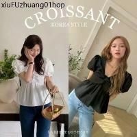 ราคา ☛LADIESCLOTHESS #LC261 Croissant Top เสื้อสีขาว เสื้อคอวี เสื้อแขนตุ๊กตา✬ (1733189270530066025)