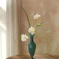 ราคา [COD] Vase Ornament Living Room Flower Arrangement Glass Vintage Art Hydroponic Black Dining Table Fresh Flowers Dried Flowers Small (1733618499813082750)