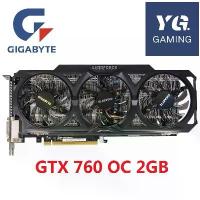 ราคา การ์ดจอ GIGABYTE GTX760 ขนาด 2GB/4GB แบนด์วิดท์ 256 บิต หน่วยความจำ GDDR5 รุ่น 2.0 NVIDIA GeForce GTX 760 4GB การ์ดมือสอง รองรับ DVI (1734877240089413476)