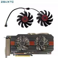 ราคา พัดลมการ์ดจอภาพ 2 ชิ้นต่อชุด รุ่น T128010BH DC 12V 0.25A ขนาด 75 มม. สำหรับแทนที่ การ์ดจอ ASUS R9 270X HD7850 GTX 660 770 และ GTX660 TiDirectCU II ขั้วต่อ 5 พิน (1734887409499473548)