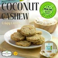 ราคา [COD] Coconut Cashew Healthy Cookies, Flour-Free, Sugar-Free, Lots of Grains, Low Calorie, Vegetarian Formula from Lydia&Samit. (1734848453011277110)