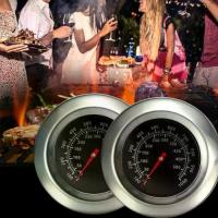 ราคา Barbecue Thermometer Silver Black Bimetallic Thermometer Bbq Thermometer Tool Barbecue Oven K8S1 (1734715166230283863)